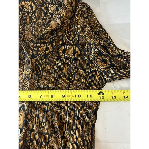 Vintage Y2K Blouse Top sz S Fairy Grunge Club Rave Pleat Weird Girl Indie Sleaze - Picture 5 of 16